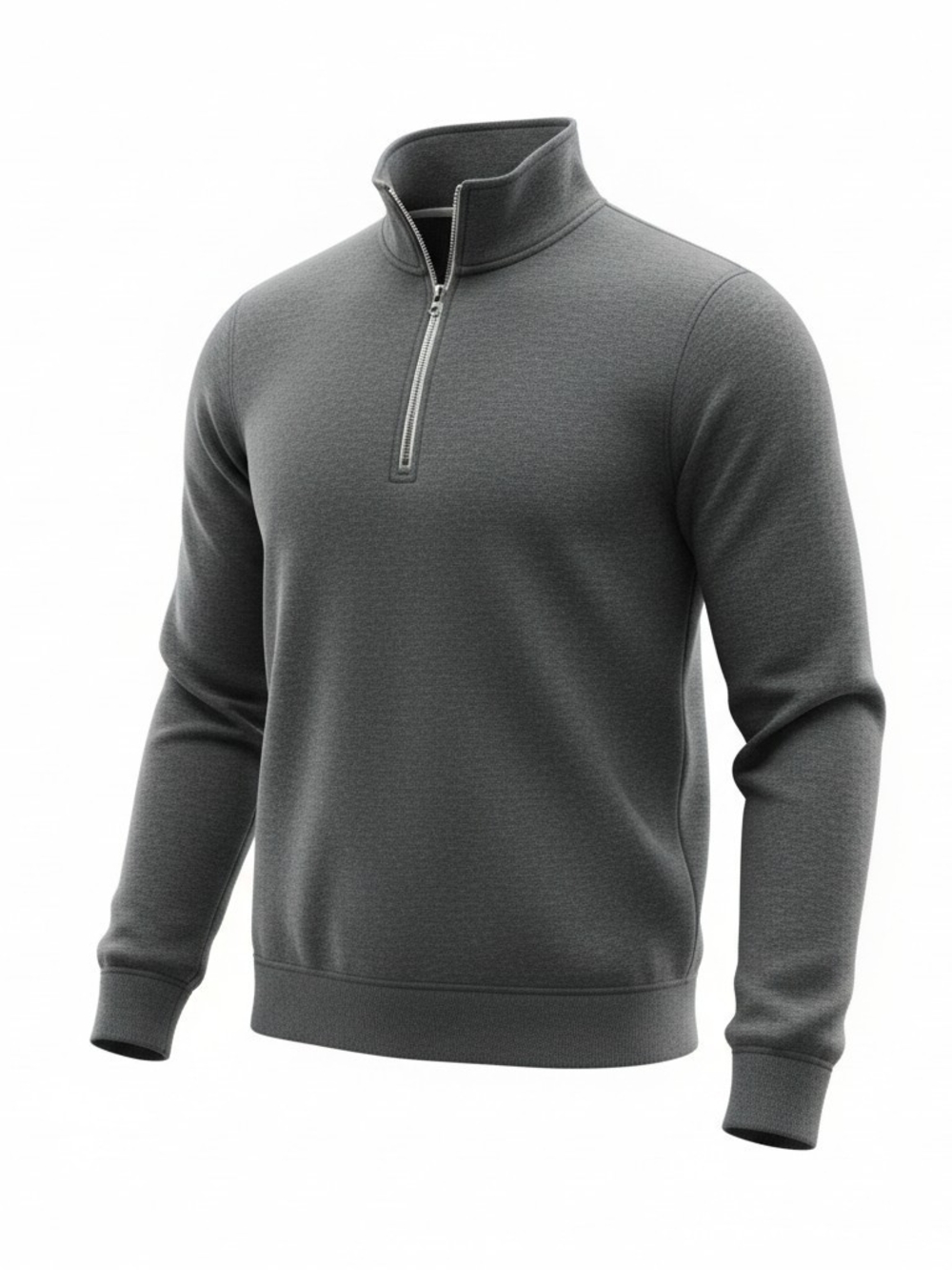 Eddie Bauer Gray Fleece Half Zip Pullover XL Women's Long Sleeve Activewear